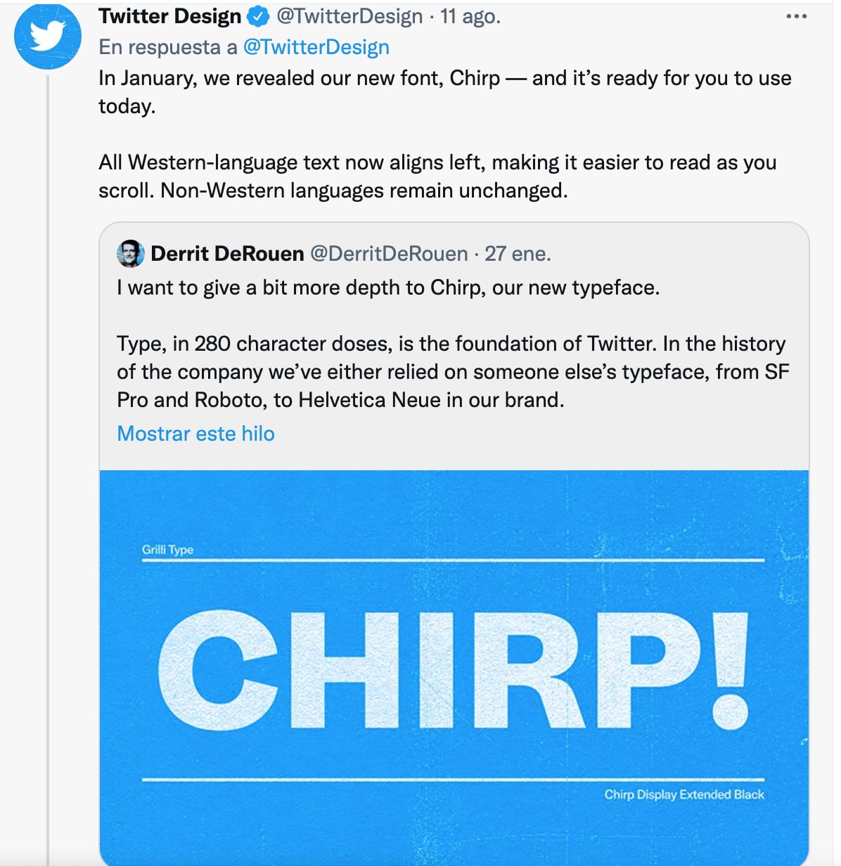 Nuevo diseño de Twitter