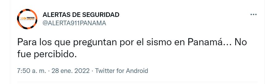Usuarios refieren a que no percibieron sismo de Panamá