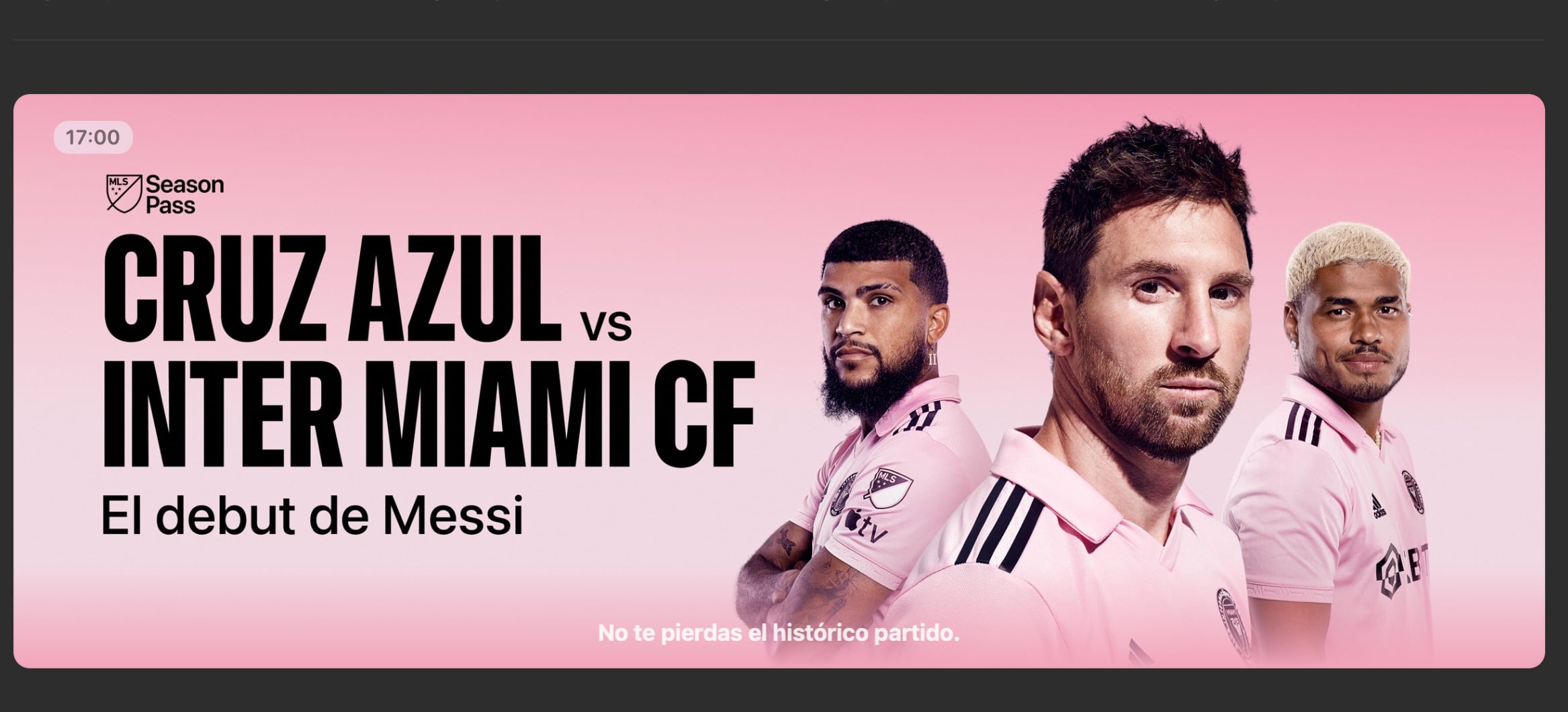 Debut de Messi con Inter Miami vs Cruz Azul en la Leagues Cup