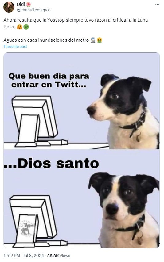 Memes de Luna Bella por su video de contenido sexual en Metro CDMX