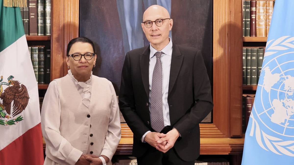 Rosa Icela Rodríguez revela temas clave en reunión con Volker Türk
