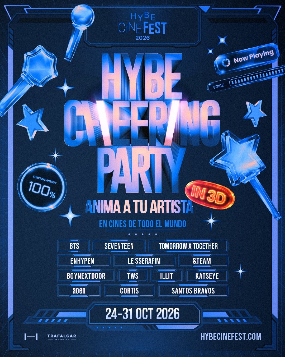 HYBE Cine Fest 2026 en Cinépolis: cartelera, fechas y boletos