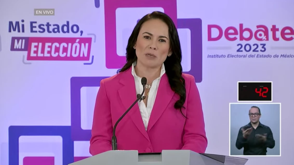 Alejandra del Moral en el Segundo Debate Estado de México