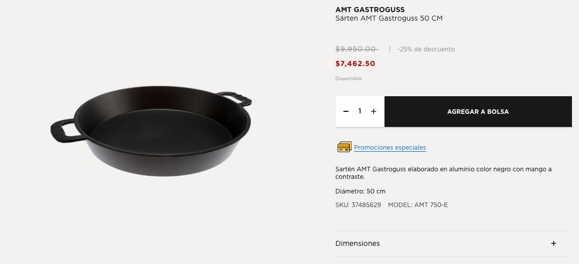 El sartén AMT tiene un alto costo y promete mucho