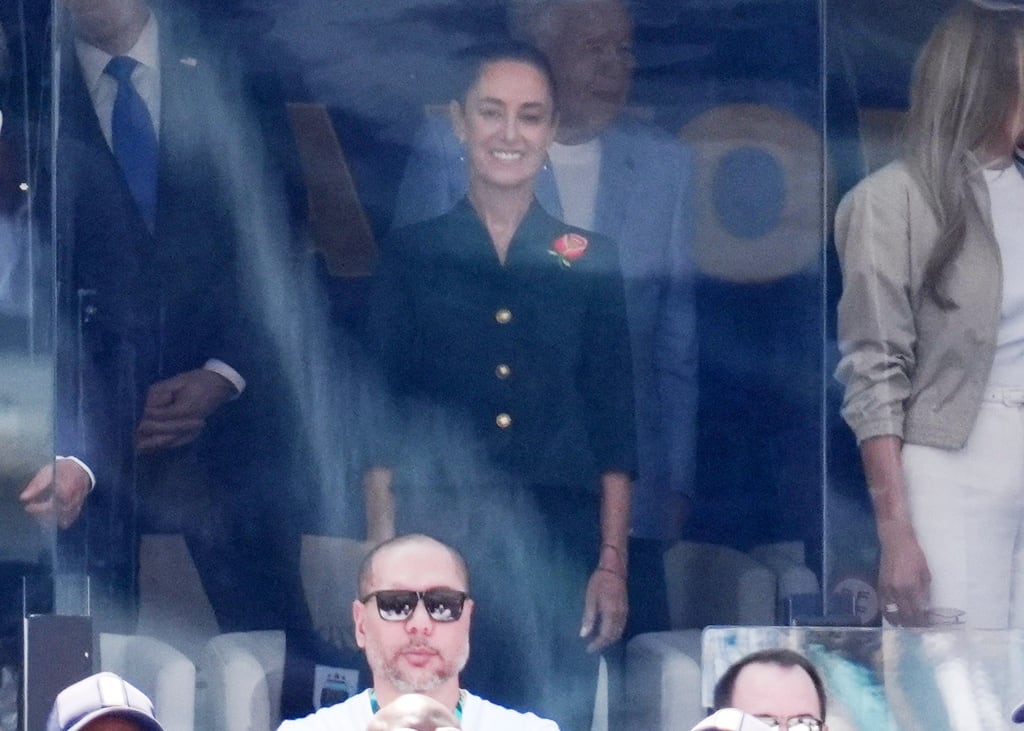 Claudia Sheinbaum comparte palco con Donald Trump, Mark Carney, Gianni Infantino y Melania Trump en la final del Mundial 2026