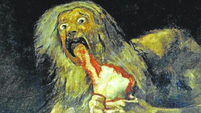 SATURNO DEVORANDO A SUS HIJOS (1819-1823). FRANCISCO DE GOYA.