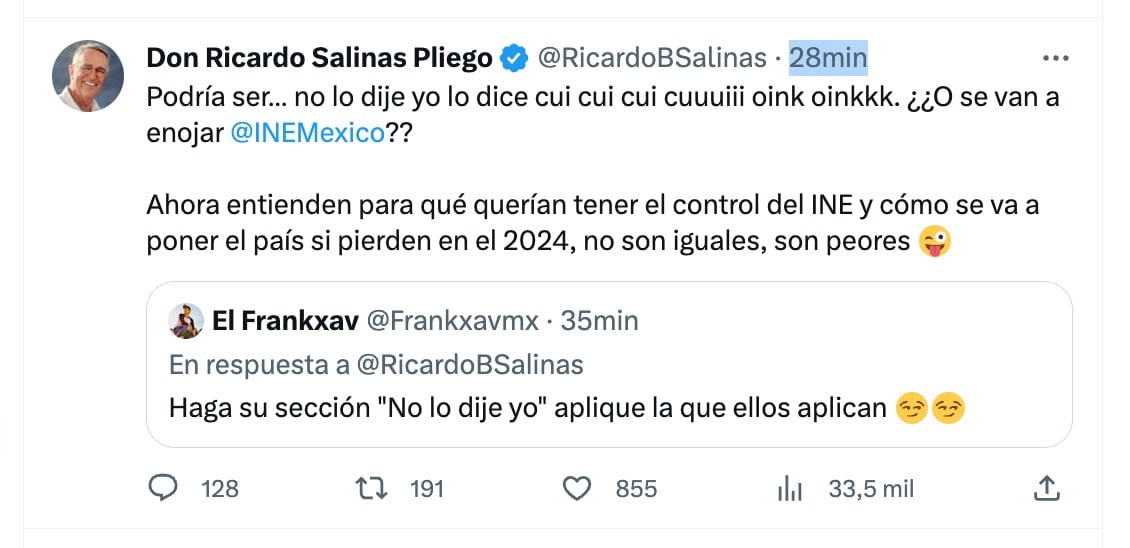 Ricardo Salinas Pliego vuelve a insultar a Citlalli Hernández