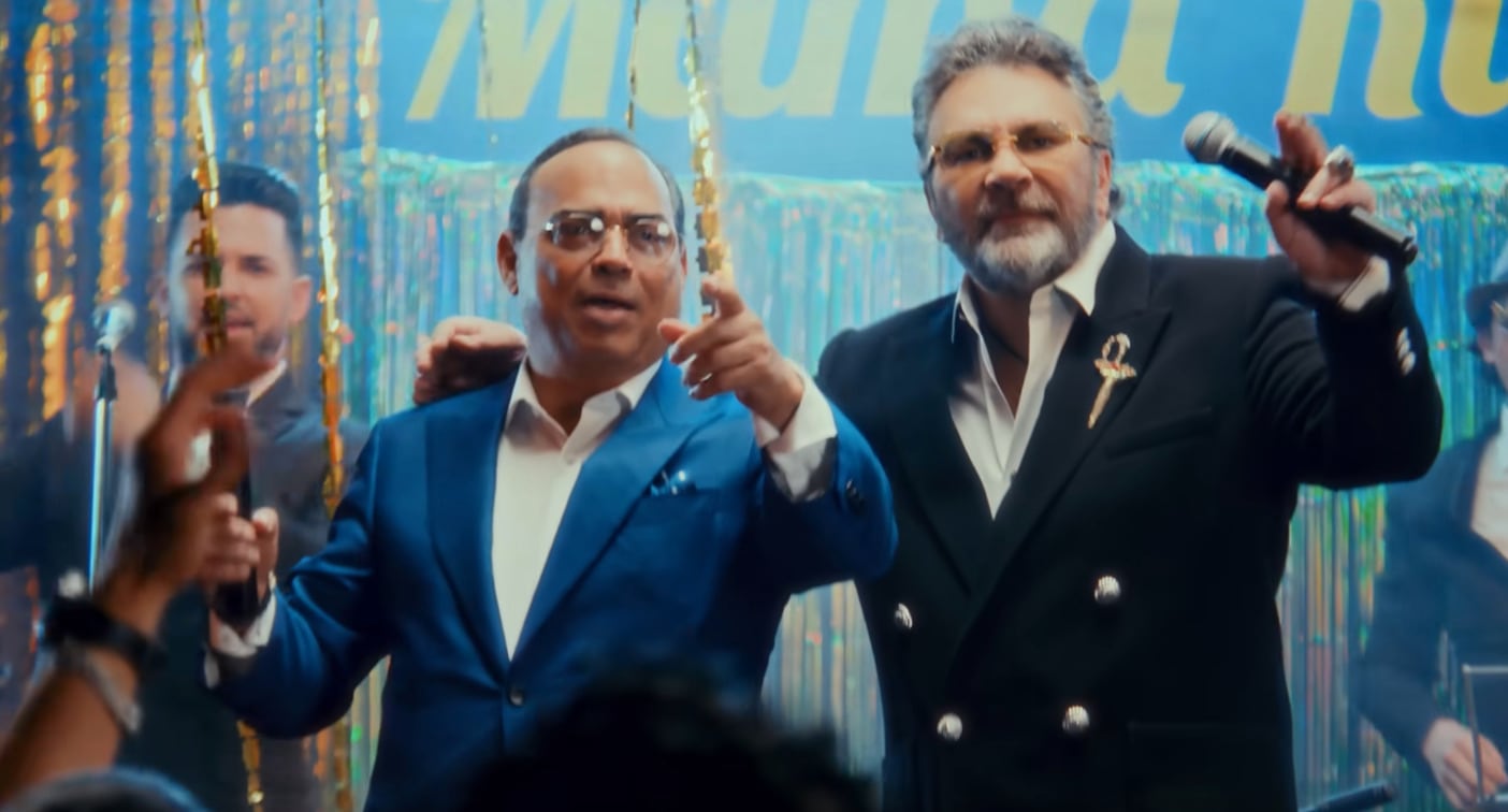 Gilberto Santa Rosa y Manuel Mijares en el video de Para Siempre