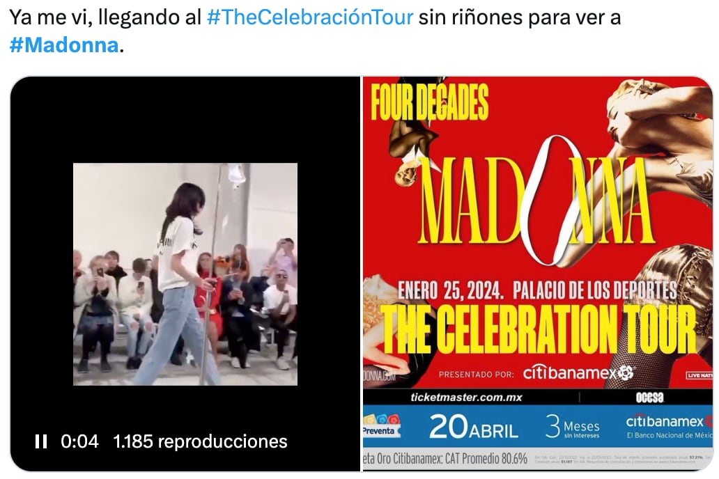 Memes inundan las redes tras el anuncio del concierto de Madonna en México