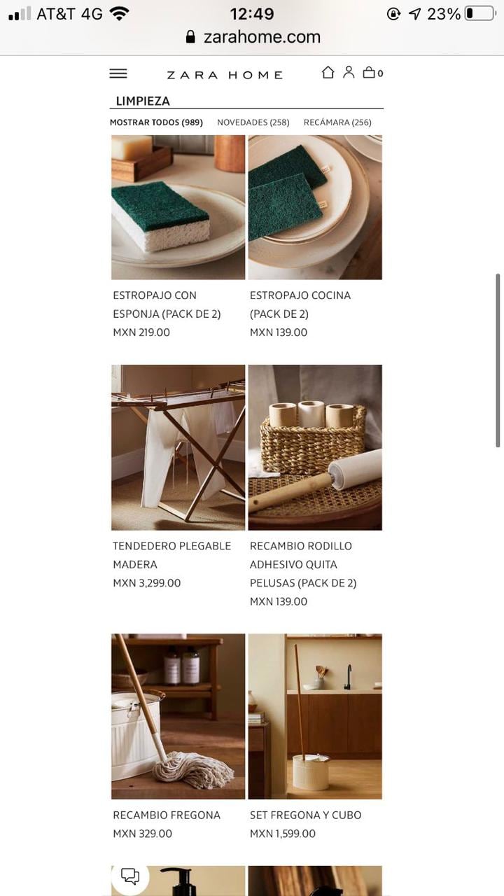 Artículos en Zara Home