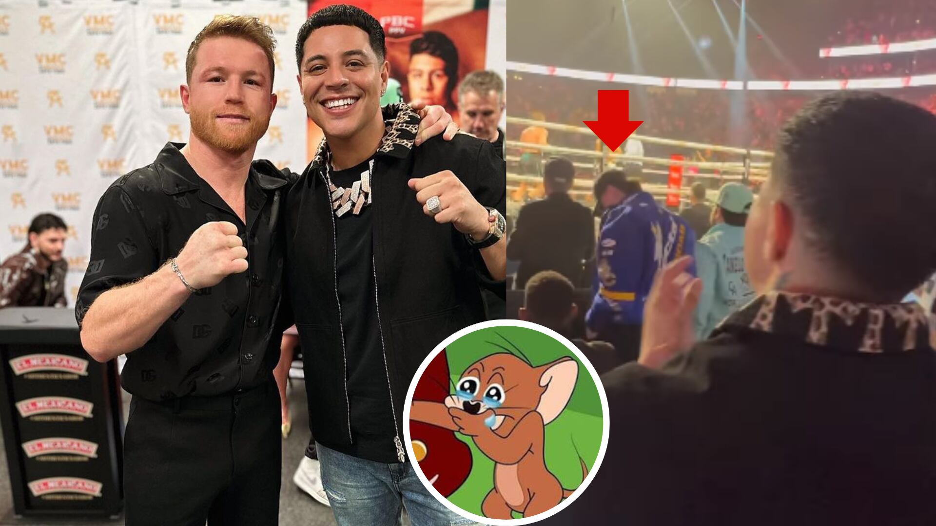 VIDEO: Peso Pluma tuvo un mejor lugar para la pelea del Canelo Álvarez que Eduin Caz