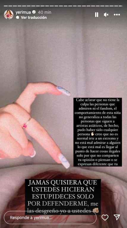 Yeri Mua reveló quien hizo las ediciones con IA de sus fotos; no sabe si demandará