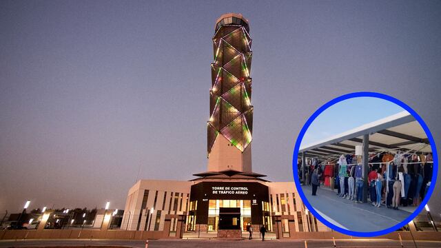 ¿Tianguis en el AIFA? Exhiben puestos ambulantes que venden ropa