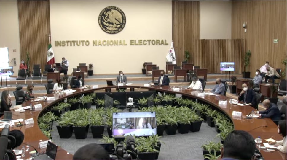 Instituto Nacional Electoral (INE), Consejeras y Consejeros en conferencia sobre la Revocación de Mandato, 7 abril