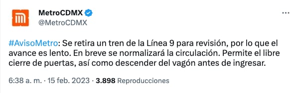 Caos en la Línea 9 del Metro CDMX hoy