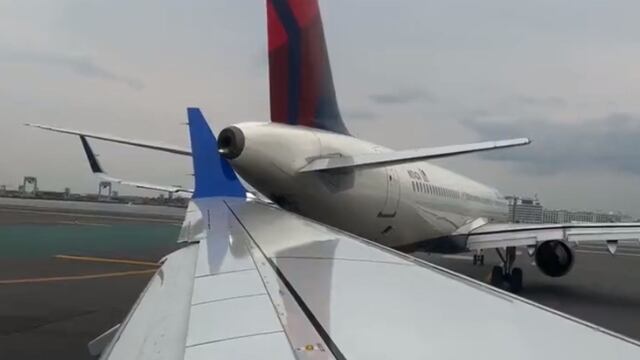 El choque entre dos aviones en aeropuerto de Boston