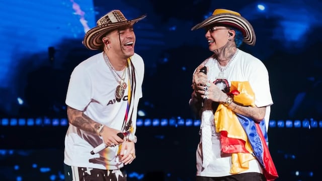 Blessd y Ryan Castro en concierto