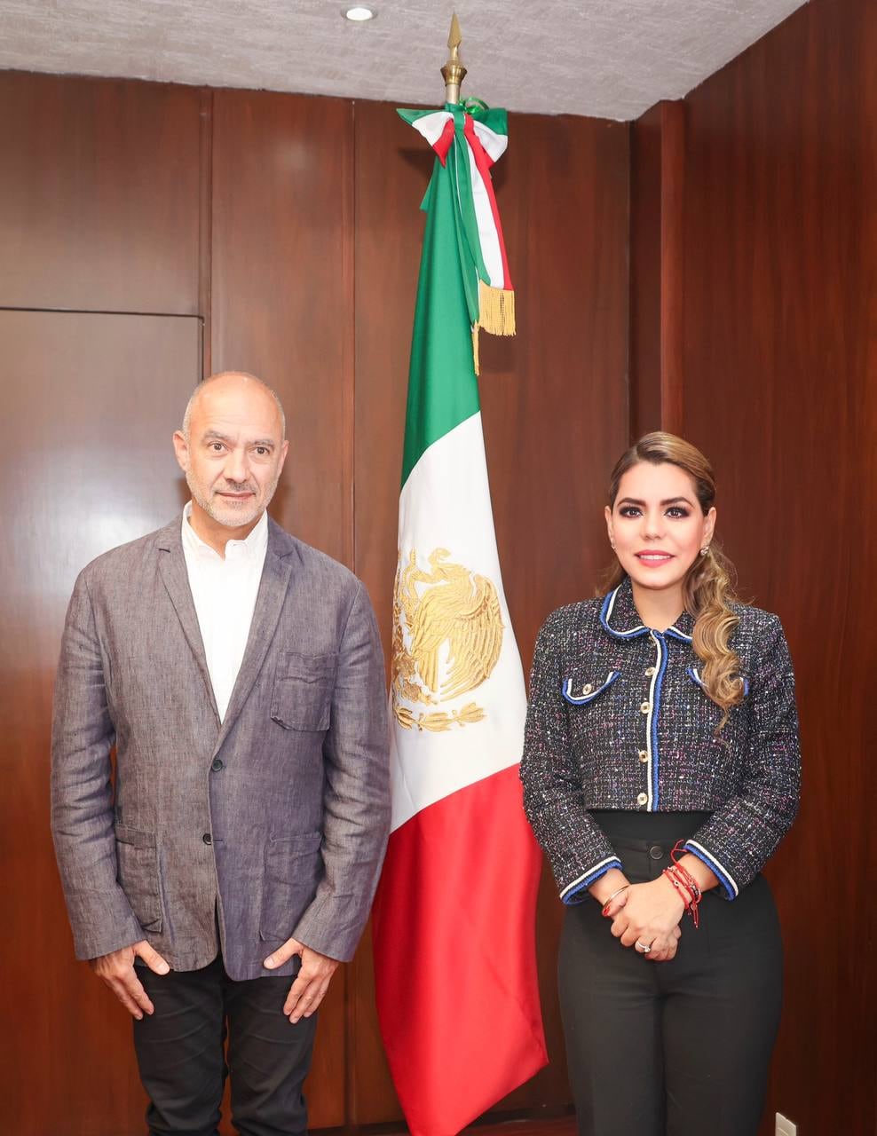 Evelyn Salgado y Antonio Esteva Medina se reúnen