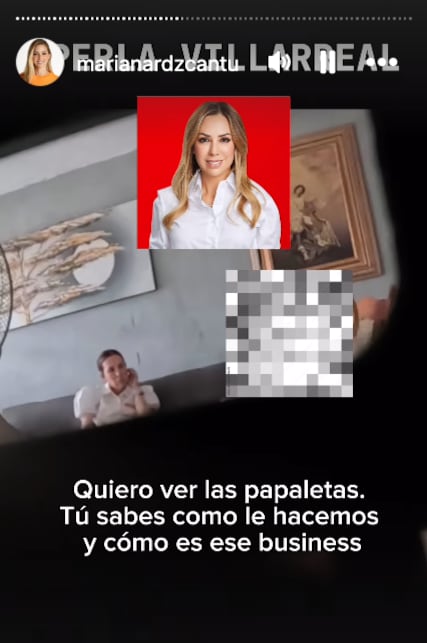 Mariana Rodríguez denuncia la compra del voto de Perla Villarreal, candidata del PRI
