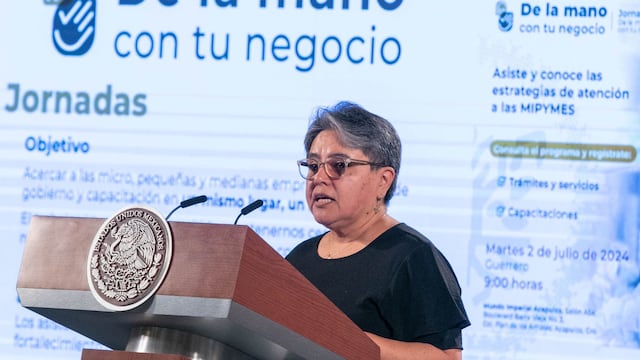 Raquel Buenrostro, titular del Sistema de Administración Tributaria (SAT), habla sobre los programas que se han implementando para apoyar a los comercios y negocios.