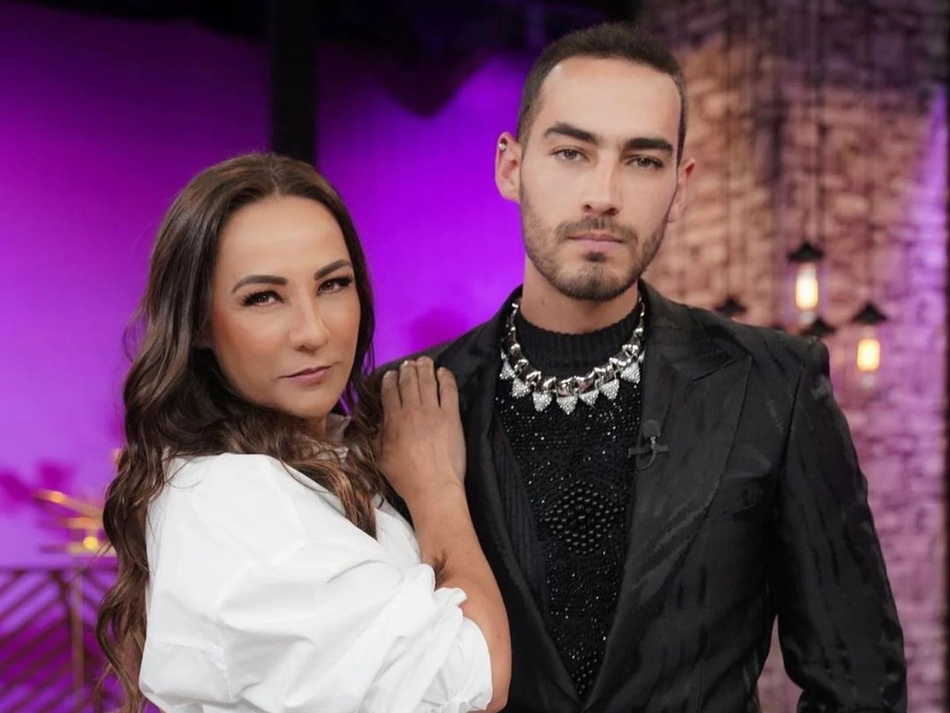 Consuelo Duval y su hijo, Michel Duval