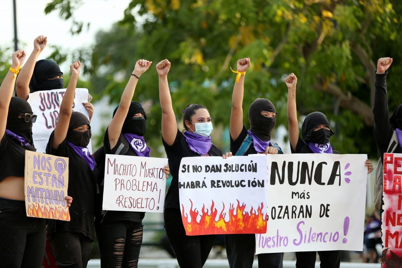 Protesta contra la violencia de género