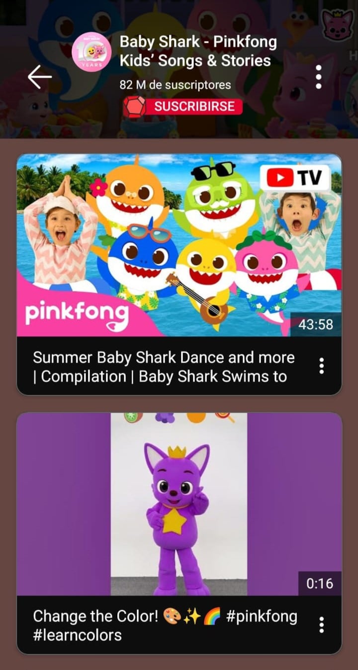 Canales seguros y divertidos en YouTube Kids