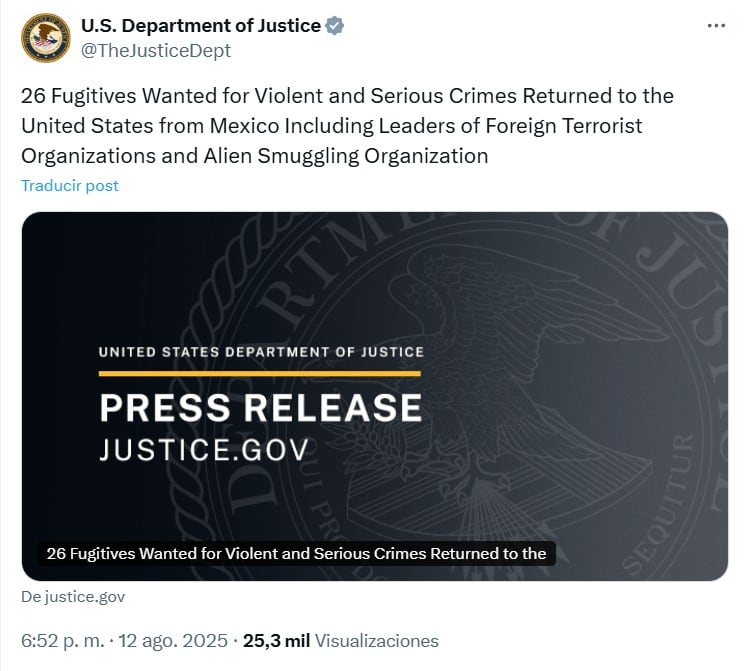 Departamento de Justicia de Estados Unidos