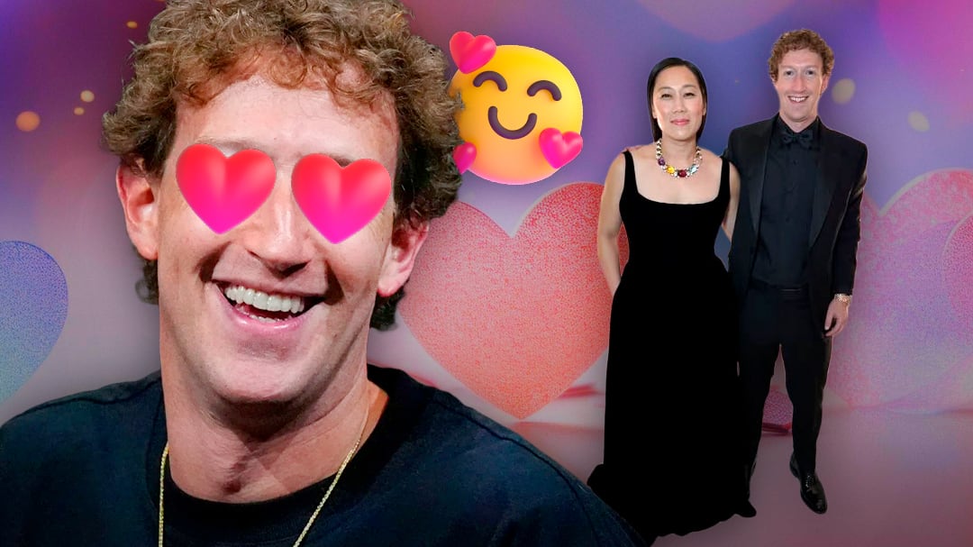 Mark Zuckerberg presume foto con su esposa Priscilla Chan tras memes con Jeff Bezos y Lauren Sánchez