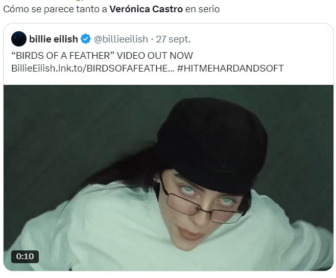 ¿Verónica Castro o Billie Eilish?