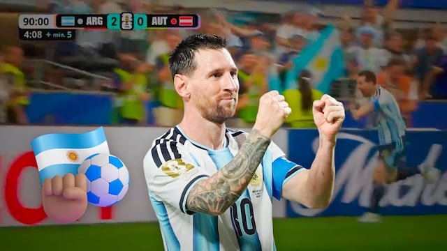 Messi anotó dos goles en la victoria 2-0 de Argentina sobre Austria