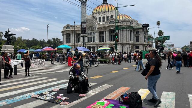 Eje Central es escenario de protesta hoy 8 de agosto