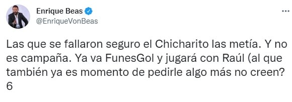 Comentarios sobre Chicharito Hernández