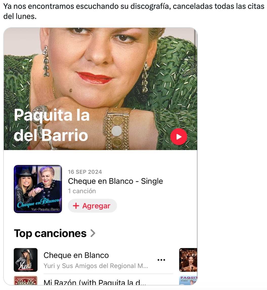 Memes despiden a Paquita la del Barrio