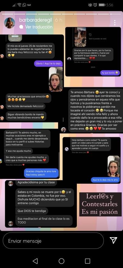Bárbara de Regil responde a sus seguidores.