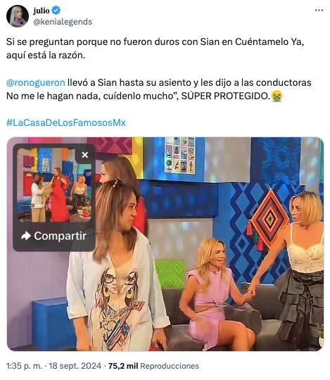 Rosa María Noguerón habría exigido a conductoras de Cuéntamelo Ya! un buen trato a Sian Chiong