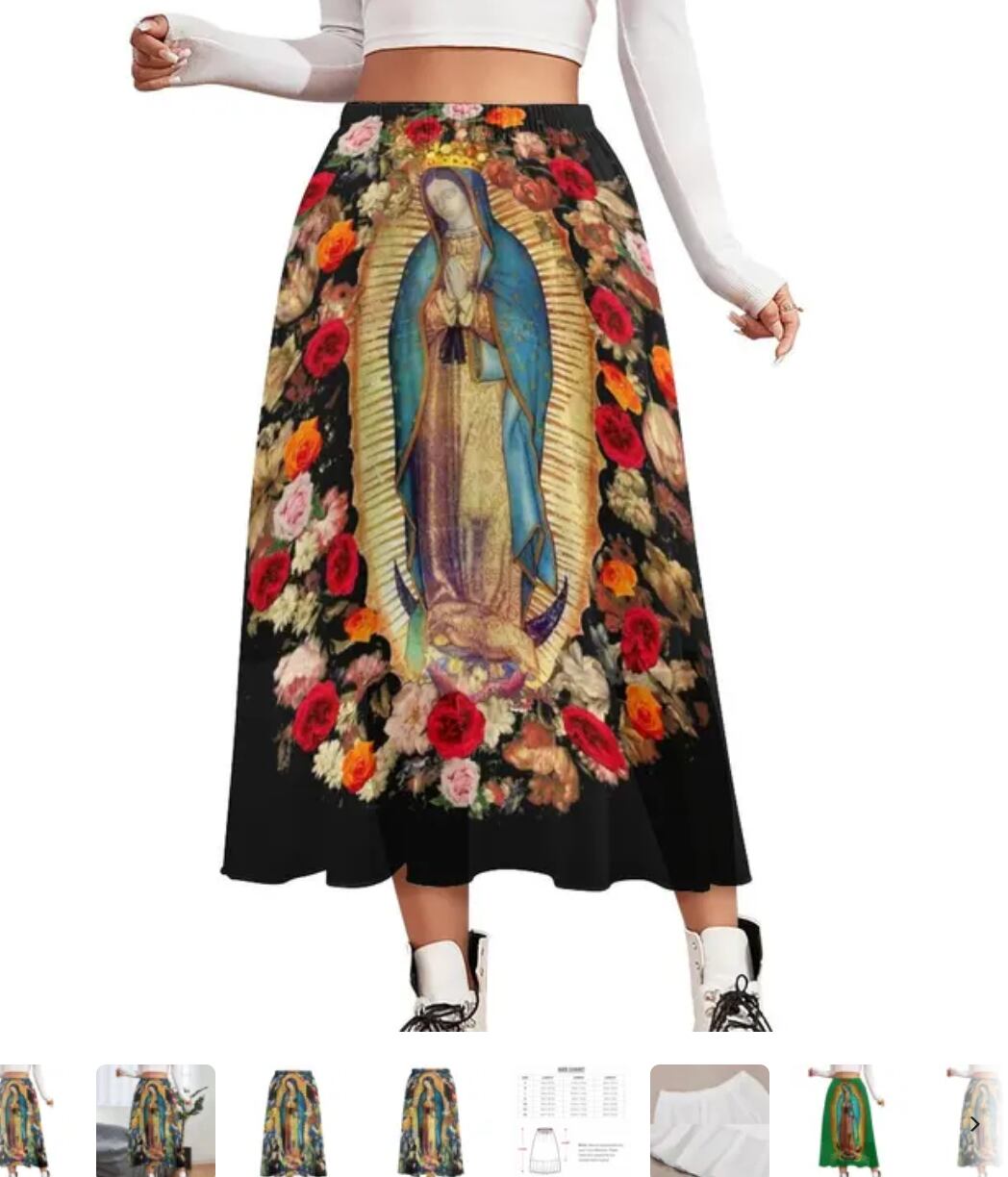 Virgen de Guadalupe en ropa