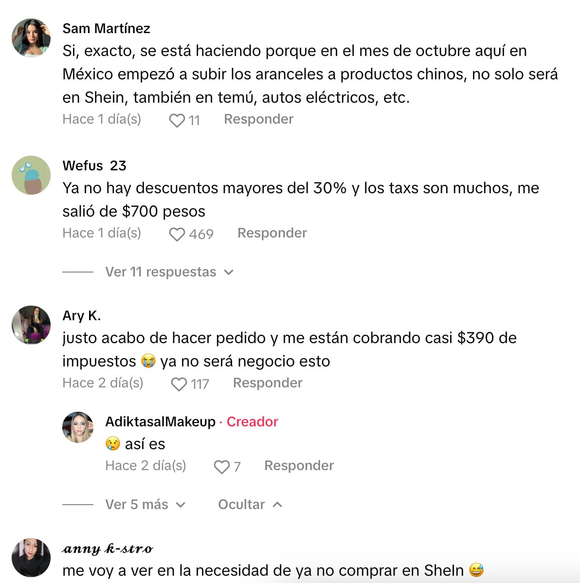 Shein está empezando a implementar los impuesTos IGI del SAT