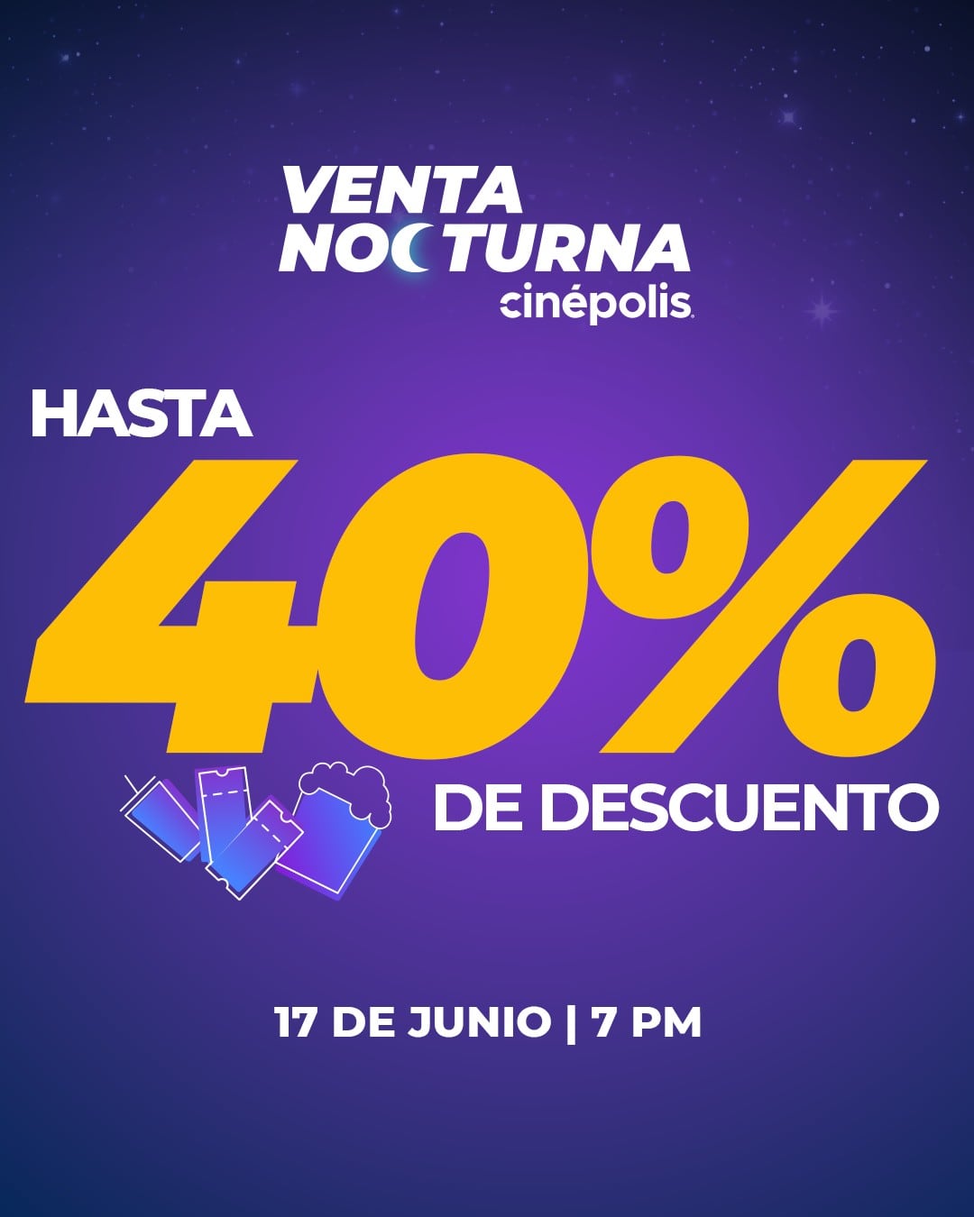 Venta Nocturna Cinépolis