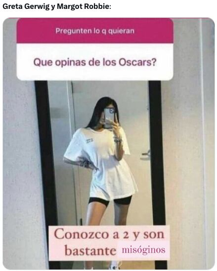 Margot Robbie y los memes del patriarcado en los Oscar 2024