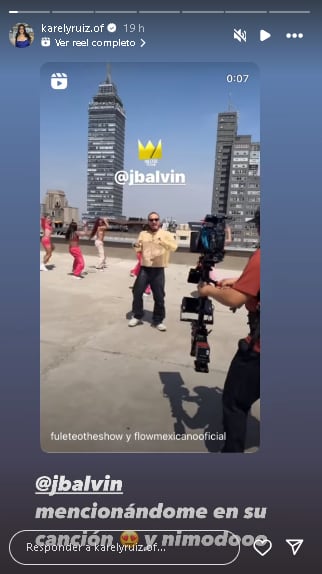 Karely Ruiz dice que J Balvin la menciona en su remix con Yeri Mua.