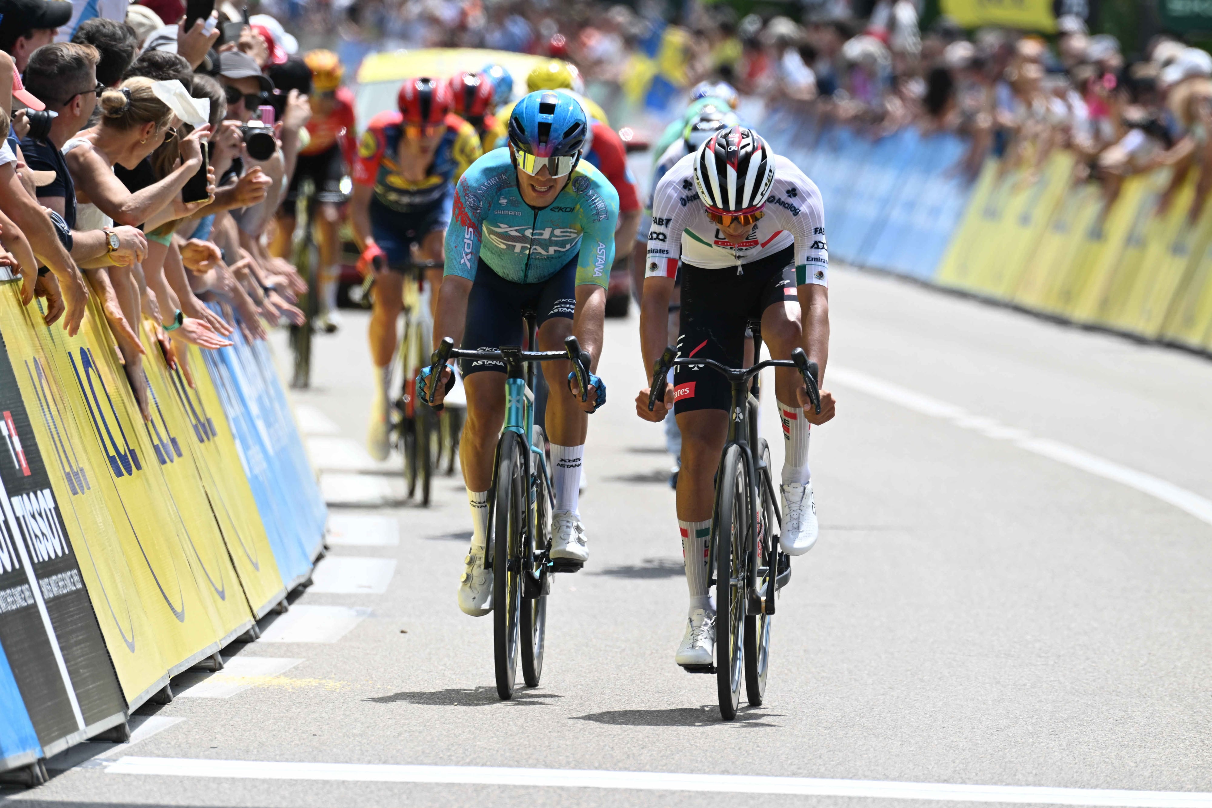 Isaac Del Toro en el Tour Auvergne-Rhône-Alpes