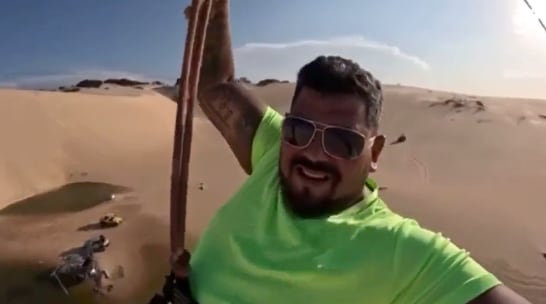 Turista grabó su propia muerte