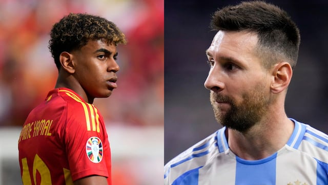 Lamine Yamal y Lionel Messi