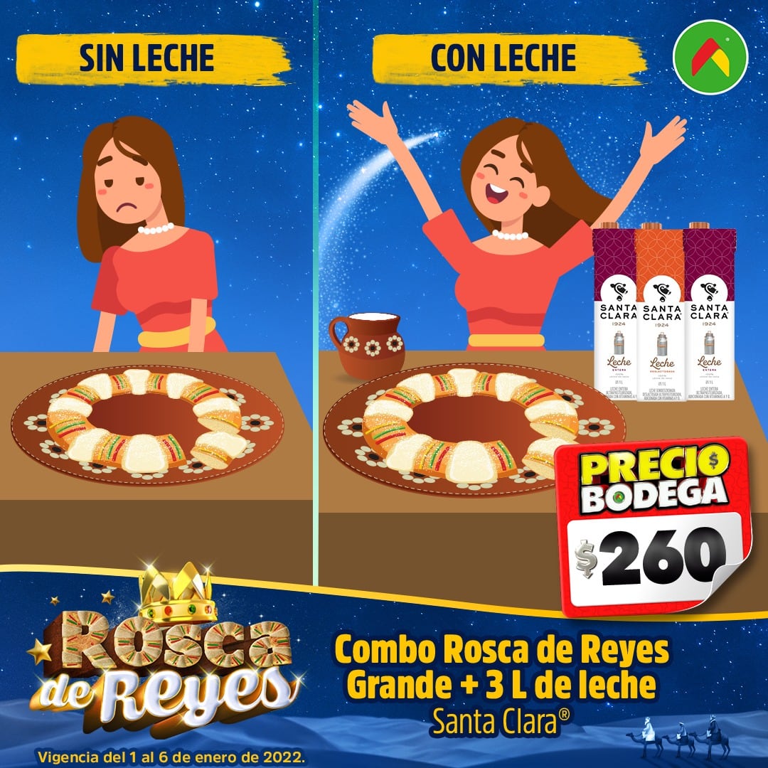 Rosca de Reyes en Bodega Aurrerá.