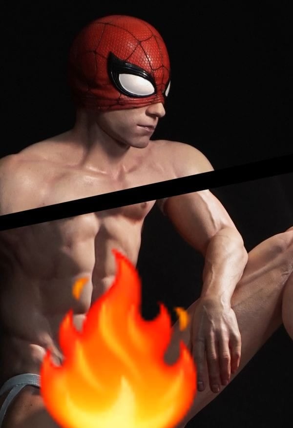 Esta es la nueva figura +18 del Spider-Man de Tom Holland desnudo