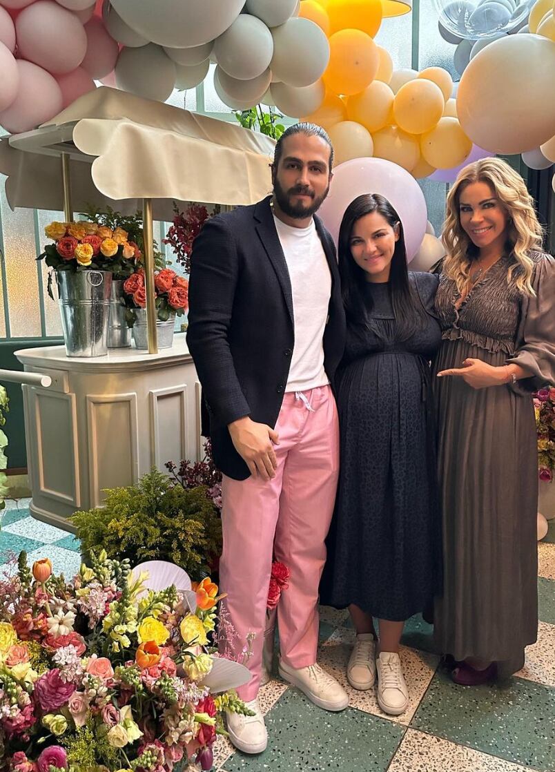 Andrés Tovar y Maite Perroni en baby shower