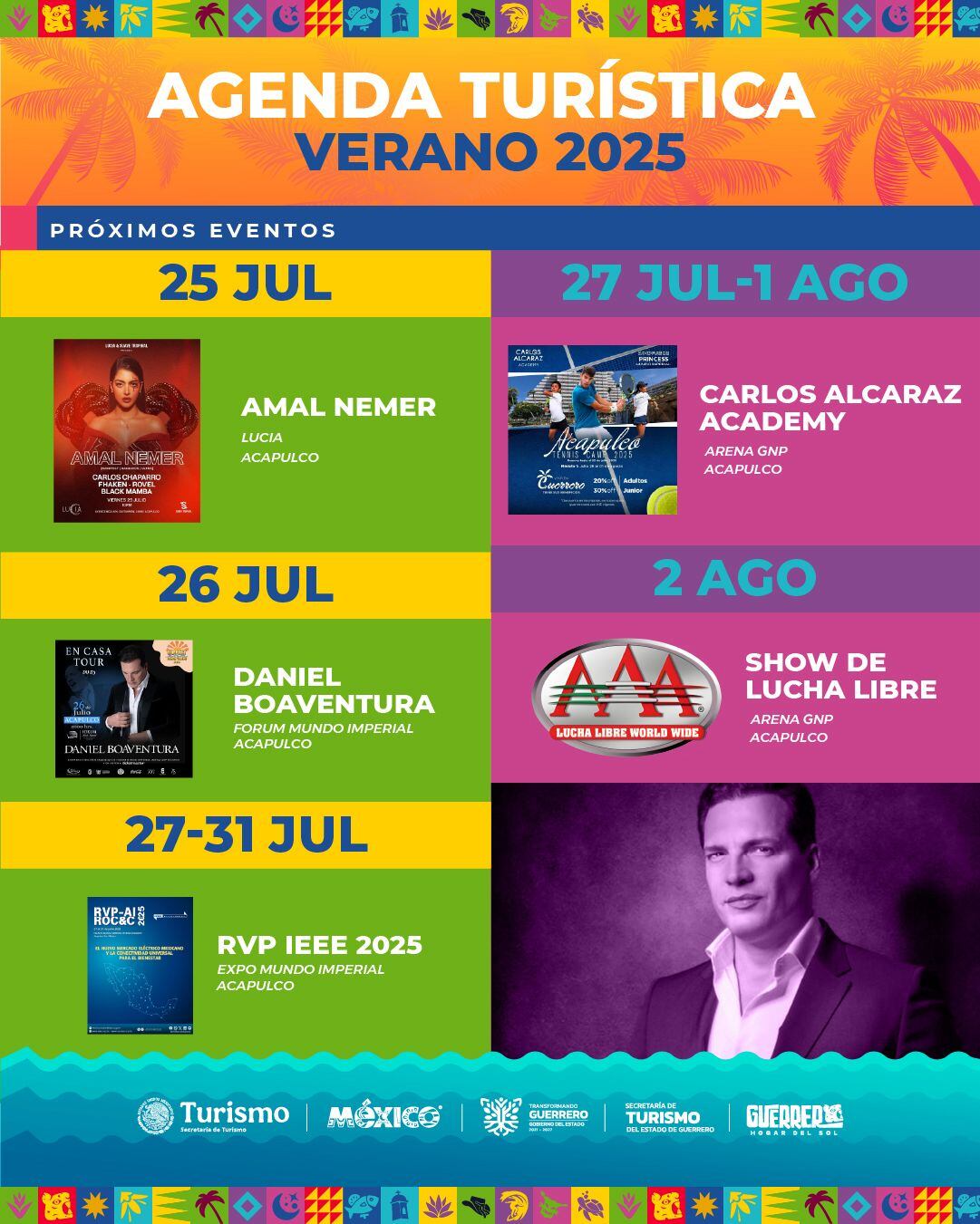 Gobierno de Guerrero lanza Agenda Turística Verano 2025