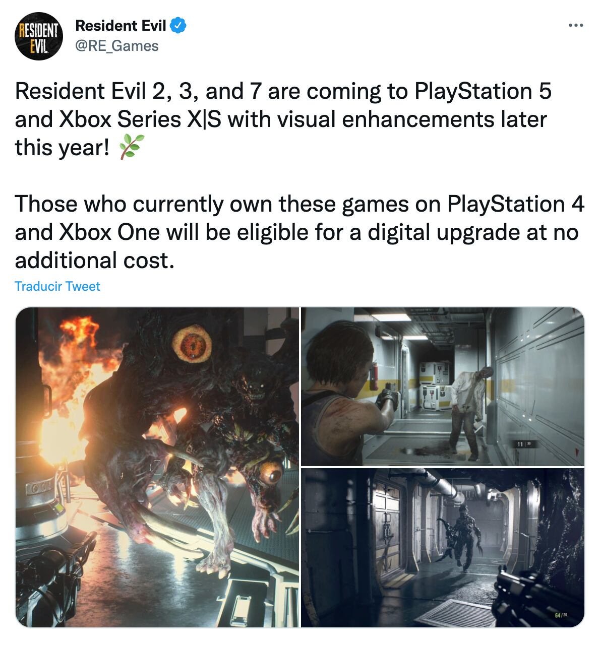 Resident Evil PS5 y Xbox Series X
