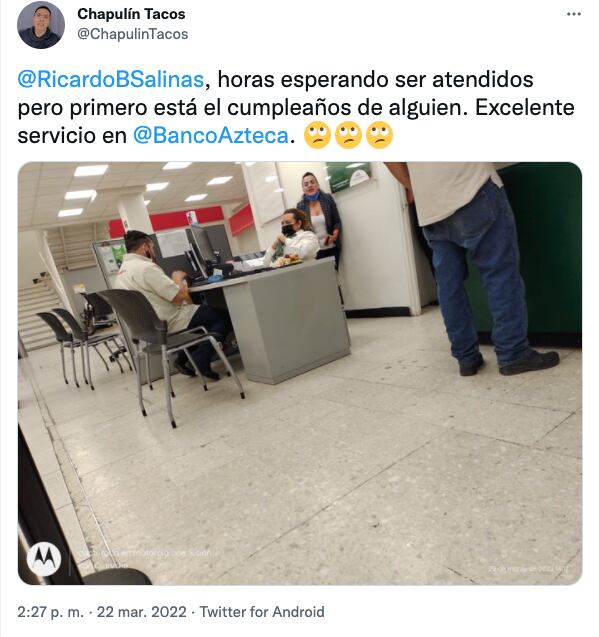 Mal servicio al cliente 'Banco Azteca'